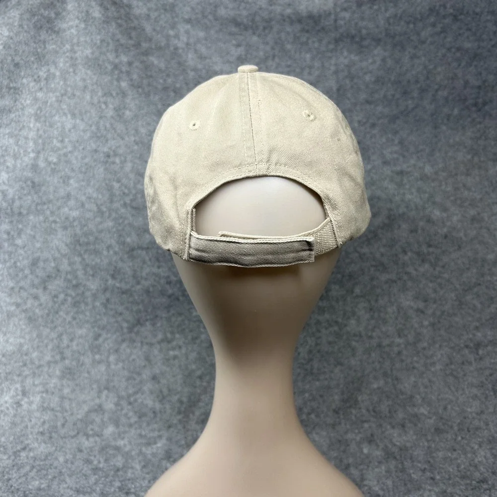 Rockford Racing Child Baseball Hat One Size Tan Embroidered Cotton Twill